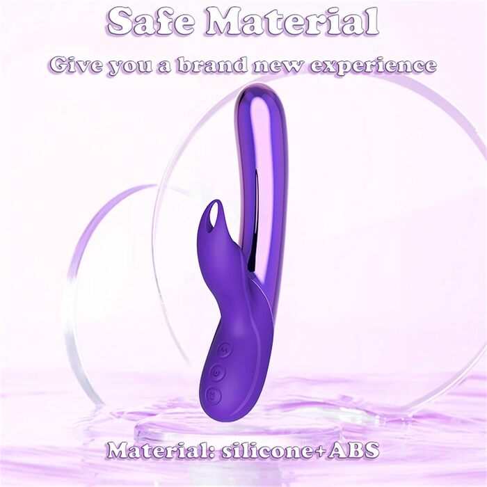 Вібратор для жінок Rabbit Vibrator Lila - 10 режимів, LED, стимуляція клітора