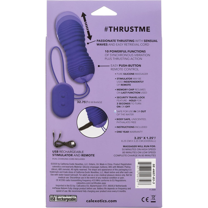 Масажер для тіла CalExotics Purple One Size