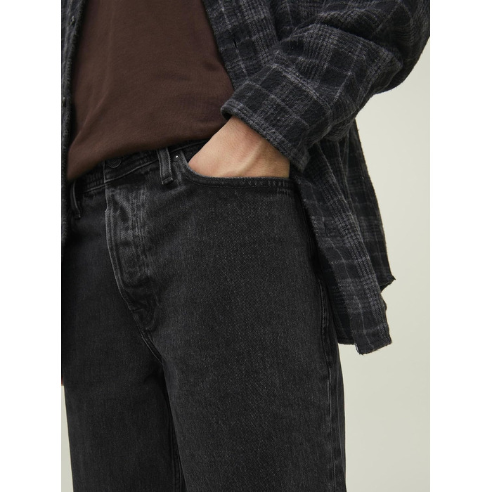 Чоловічі джинси Jack & Jones JJIEDDIE JJORIGINAL SBD 911 NOOS, вільний крій (Loose Fit), чорний денім, розмір 31W/32L