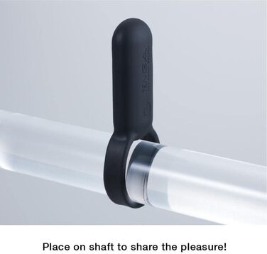 TENGA SVR: Вібруючий кільце для чоловічого статевого члена з підзарядкою, 7 режимів вібрації, чорний колір