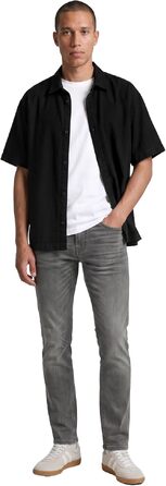 Чоловічі джинси Tom Tailor Denim Aeden Straight, сірі (Mid Stone Grey), розмір 34W/32L