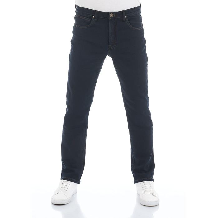 Чоловічі джинси LEE Brooklyn Classic Straight Fit, синьо-чорні, 32W / 30L