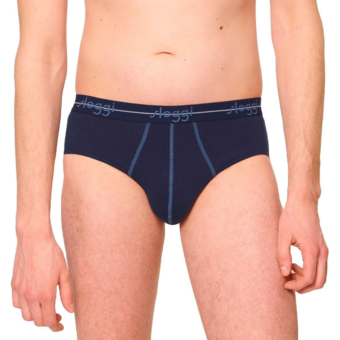 Sloggi 6 шт. чоловіча труси Start - труси-сліп/боксер - дихаюча білизна XL синій / темно-синій