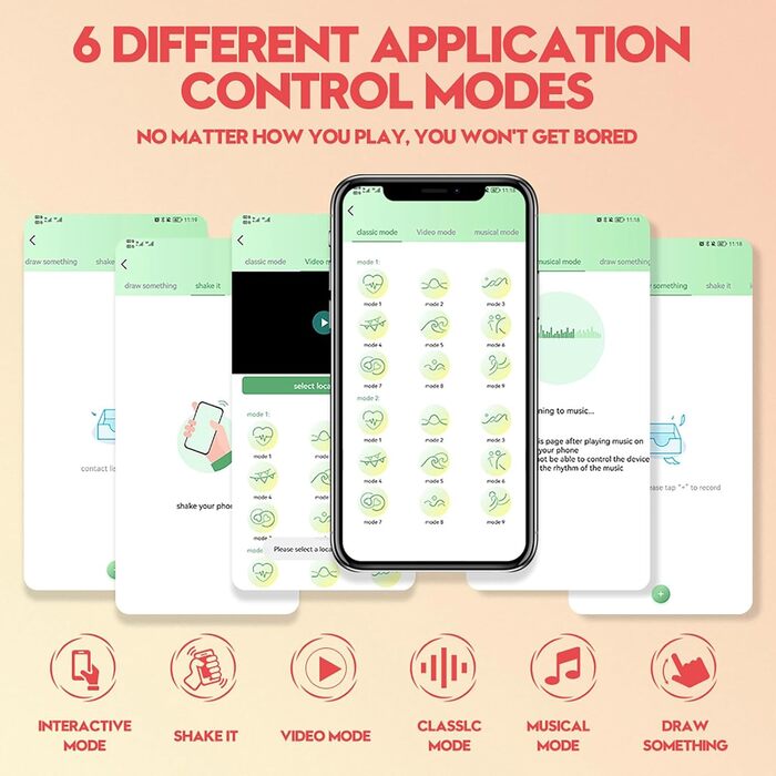 Вібратор-телескоп ChicLSQ з пультом керування через додаток, 9 режимів, для стимуляції G-точки та клітора, сексуальні іграшки для жінок та пар