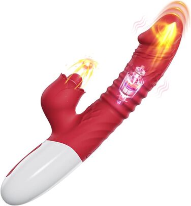 Вібратор Lmgoc G-Punkt Silikon 3-в-1 для жінок: 10 режимів, вібрація, кролик