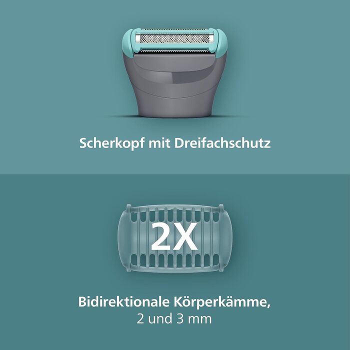 Тример для тіла та інтимних зон Philips Bodygroom Series 3000 BG3480/15, водонепроникний, з системою захисту шкіри, 80 хв роботи