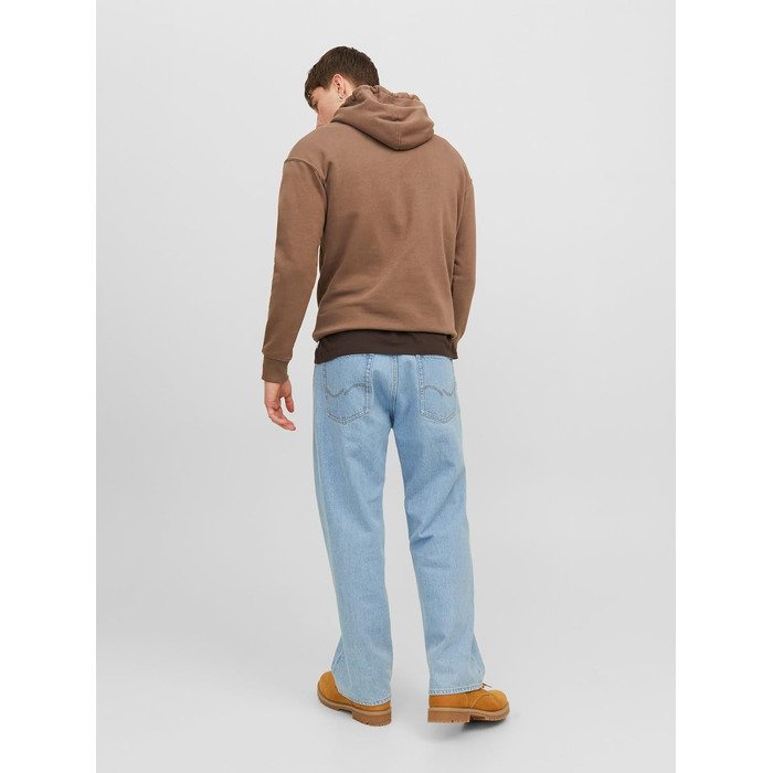 Чоловічі джинси Jack & Jones JJIALEX Baggy Fit синього кольору, денім