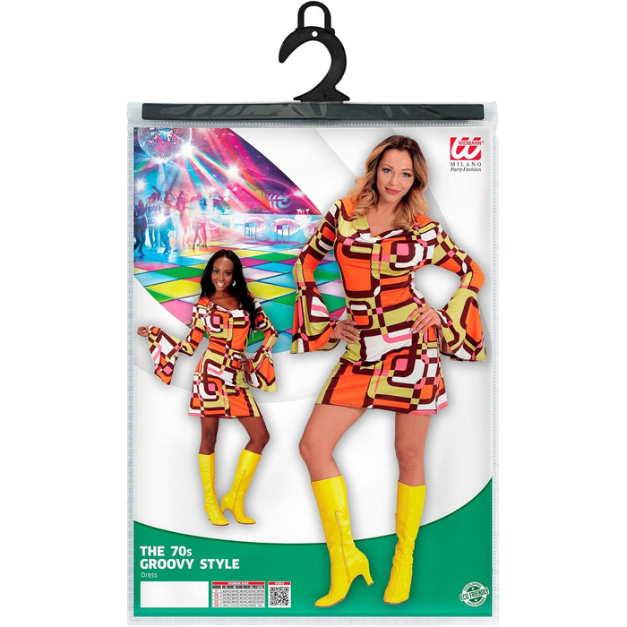 Сукня 70-х від Widmann Milano: вечірня мода, з рукавами-ліхтариками, для карнавалу, фестивалю, тематичної вечірки