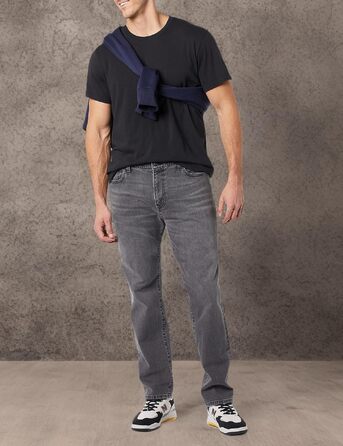 Чоловічі джинси Amazon Essentials Athletic Fit зі стрейчем, сірий вимитий колір (29W / 29L)