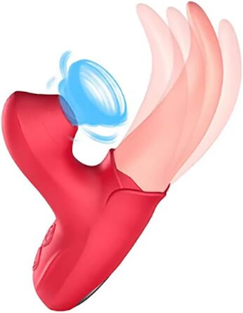 Вібратор для клітора та сосків Guspiun з функцією лизання та масажу G-точки. Іграшка для дорослих, для жінок та пар.