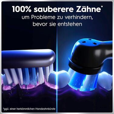 Електрична зубна щітка Oral-B iO Series 6 Black Lava: 5 режимів очищення, 3 насадки та дорожній футляр