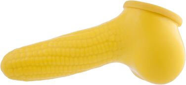 Штучний презерватив-накладка на пеніс з дизайном кукурудзи (13 см)