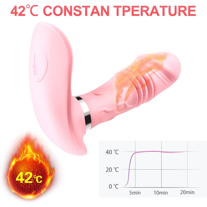 Вібратор-джі-поінт JFRong Butterfly з двома моторами, пультом ДУ та 3x7 режимами, для жінок та пар (фіолетовий)