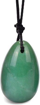 Набір яєць для вагінального тонісу: рожевий кварц, нефрит, аметист, кристали, масаж, Kegel, розмір M, 1 шт.