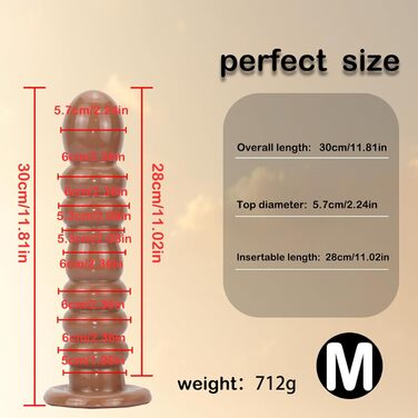 Масажер для простати та G-точки Yasexx Giant Thread Butt - великий, з присоскою, для чоловіків та жінок