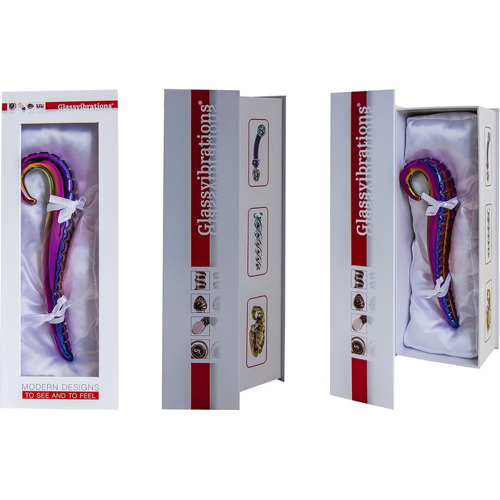 Ділтo з металу GLASSVIBRATIONS Teufelszunge Lucifer (золото/фіолетовий/хром)