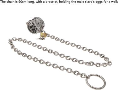 Сталевий пеніс-кільце з шипами PQKuss для розширення яєчок, SM-іграшка, 425г