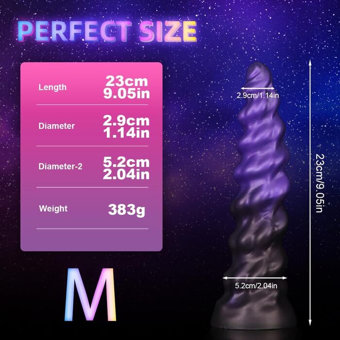 Анальний плаг з силікону Kuaecr - спіральний, з різьбою, для чоловіків та жінок