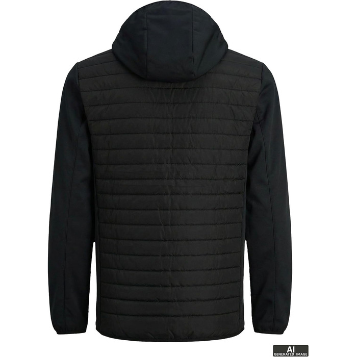 Чоловіча гібридна куртка JACK & JONES Hybridjacke L, чорна
