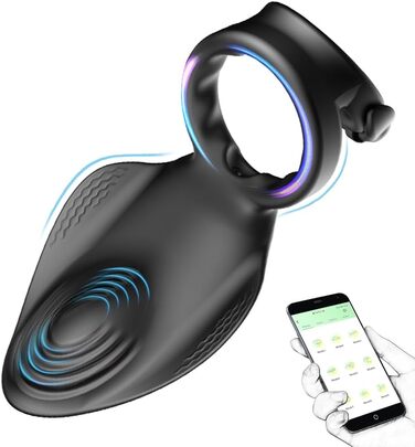 Vibrating Penis Ring Jpscor з пультом керування, 10 режимів вібрації, для чоловіків та пар