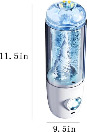 Електричний мастурбатор для чоловіків: насос-вібратор з функціями саксування, обертання та витягування. Іграшка для чоловіків, дискретна та зручна.