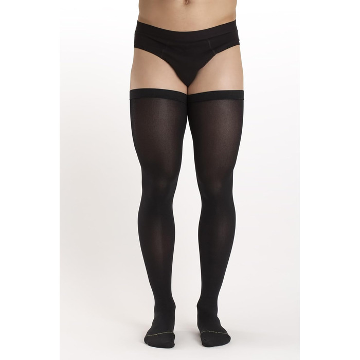 Компресійні панчохи проти тромбів Relaxsan M2370A (1 пара) для жінок та чоловіків, 18-23 mmHg, без шнурівки, унісекс, клас 1 (чорні, L)