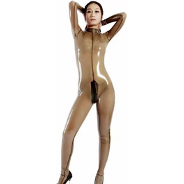 Костюм-комбінезон з латексу CHBYUOMLJIK для косплею, чоловічий, сірий