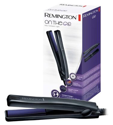 Міні-випрямляч для волосся Remington On The Go S2880, керамічне покриття, 200°C, компактний дорожній стайлер, 15 см