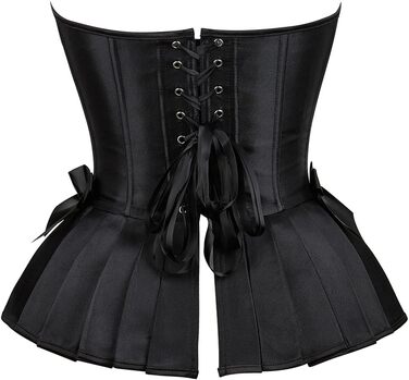 Корсет-корсет Grebrafan для жінок у готичному стилі, чорно-синій, для вечірок та свят