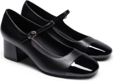 Жіночі туфлі-човники Dream Pairs з закритим носком, чорні, розмір 43 EU