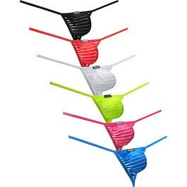 Сексуальні танга для чоловіків iKingsky з вигинкою, 6 штук, XL