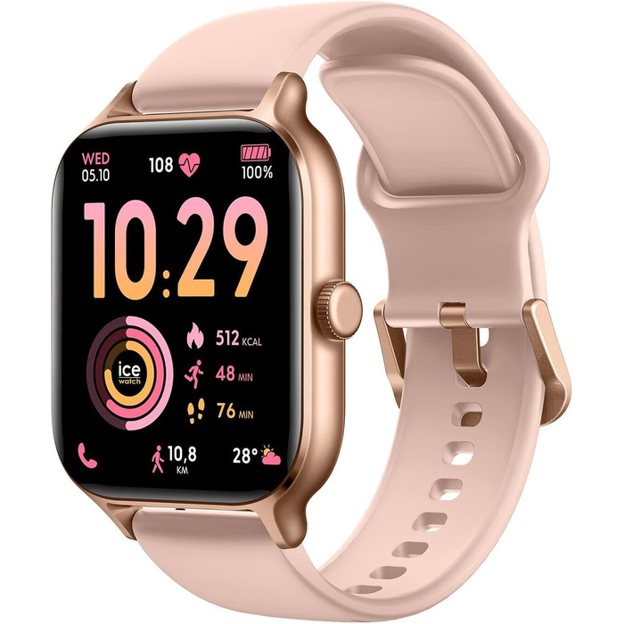 Смарт-годинник Ice-Watch Ice fit RT 3.0 Rose-Gold Nude для жінок, силіконовий ремінець, 1.75