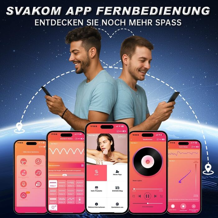 Анальний плагін SVAKOM VICK NEO 3 в 1 для чоловіків: 6 вібрацій, 5 інтенсивностей, нагрів до 38°C, стимуляція простати, керування через додаток