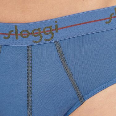 Sloggi 6 шт. чоловіча труси Start - труси-сліп, бавовна, дихаюча тканина (L, синій/зелений)