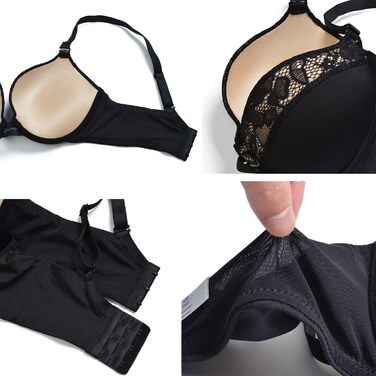 Чорний мереживний бюстгальтер-бралетта YANDW без підкладки, прозорий, 95C, новий