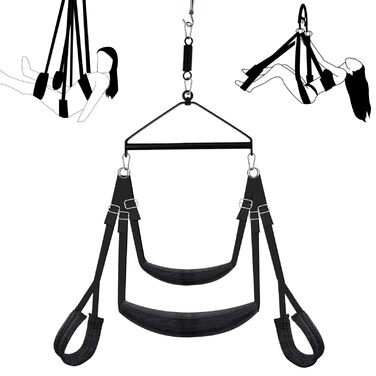 Гойдалка для дорослих Sê&x 360° з трапецією, м'яким внутрішнім покриттям, вантажопідйомність 362.9 кг - 3-тє покоління