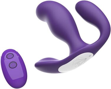 Вібратор-стимулятор для жінок 3-в-1 з 7 режимами та пультом керування, JFRong. Для клітора, G-точки та анусу. Масажер простати, тихий, для пар.