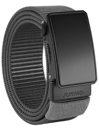 Автоматичний ремінь JUKMO для чоловіків з нейлону, сірий, ширина 3,8 см (розмір M: талія 91-105 см, довжина 125 см)