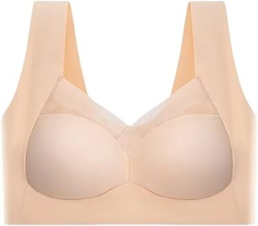 Бралет-BH Tian Dee для корекції постави, без кісточок, з пуш-ап ефектом, безшовний, бежевий