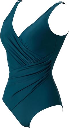 Сексуальний купальник RXRXCOCO V-подібний виріз, корегуючий животик, з відкритою спиною, з чашками, сапфірово-синій