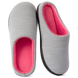Жіночі домашні капці RockDove з ефектом пам'яті (Memory Foam), в'язка Birdseye, сіро-рожеві, розмір 40/41 EU