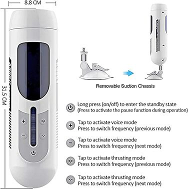 Масажер для чоловіків з телескопічним режимом, автоматичний стимулятор пеніса, секс-іграшка