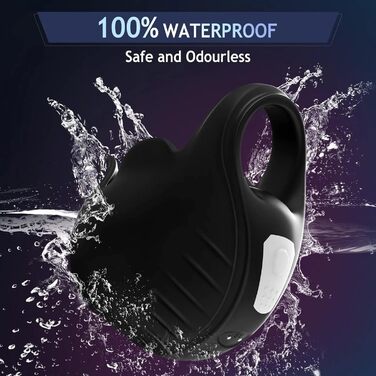 Вібраційний кільце для пеніса Buntune 2-в-1 з пультом дистанційного керування - 9 режимів, масажер для чоловіків