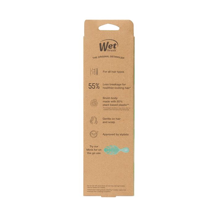 Гребінець-розплутувач Wet Brush Go Green Detangler, екологічний (Plant Based), сірий — для всіх типів волосся