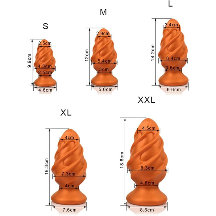 Анальний масажер Jomyu з чашею для смугастих стимуляцій - силікон, з ниткою, для чоловіків та жінок