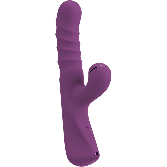 Вібратор для тіла JAVIDA Rabbit Vibe - 10 режимів, стимулятор клітора, фіолетовий (13-13,5 см)