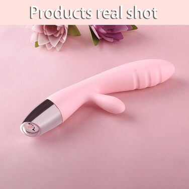 Вібратор Rabbit Rosa: 10 режимів, для клітора та G-точки, масажер для жінок та пар