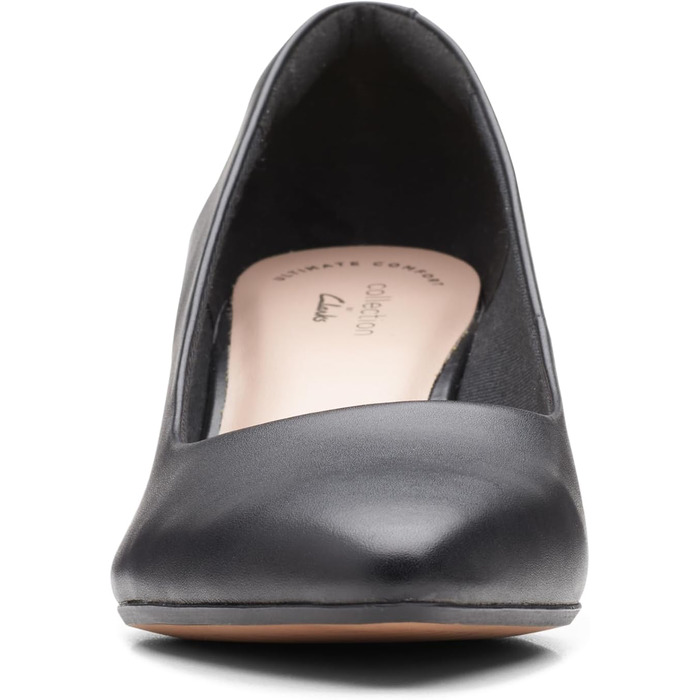 Жіночі туфлі-човники Clarks Linvale Jerica, натуральна чорна шкіра, розмір 42.5 EU (широка колодка)