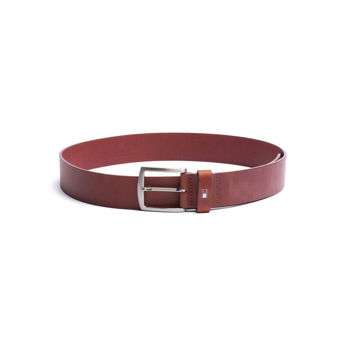 Шкіряний ремінь Tommy Hilfiger New Denton, темно-коричневий, ширина 4 см