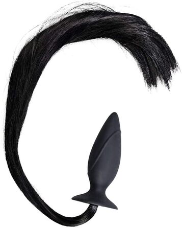 You2Toys Horny Pony Plug: анальний плагін з ніжками та хвостом, з силікону, чорний